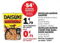 U Express Nouilles saveur daisuki offre