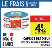 Supeco Caprice des dieux - 30% m.g. dans le produit fini offre