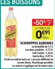 Supeco Schweppes - agrumes offre