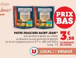 U Express Pates fraiches saint jean offre