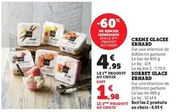U Express Creme glacee erhard offre