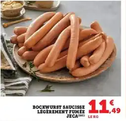 U Express Bockwurst saucisse légèrement fumée jeca le offre