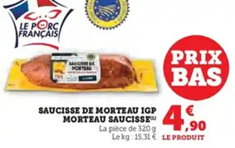 U Express Saucisse de morteau igp morteau saucisse offre