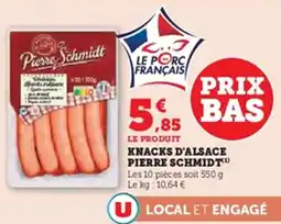 U Express Knacks d'alsace pierre schmidt offre