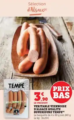 U Express Veritable viennoise d'alsace qualite superieure tempe offre