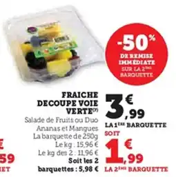 U Express Fraiche decoupe voie verte offre