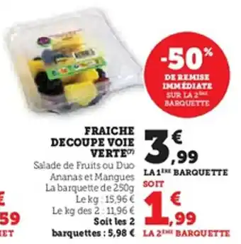 U Express Fraiche decoupe voie verte offre