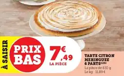U Express Tarte citron meringuee 6 parts offre