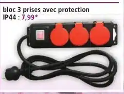 Norma Bloc 3 prises avec protection offre