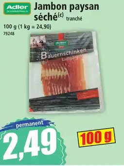 Norma Jambon paysan séché offre