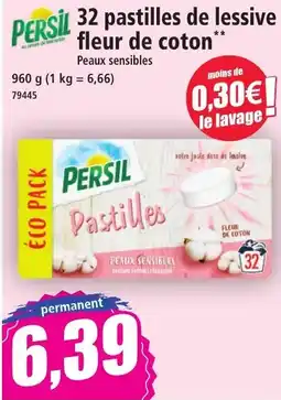 Norma 32 pastilles de lessive fleur de coton offre