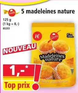 Norma 5 madeleines nature offre