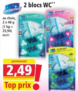 Norma 2 blocs wc offre