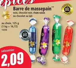 Norma Barre de massepain offre