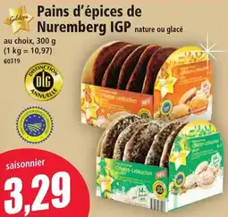 Norma Pains d'épices de nuremberg igp offre