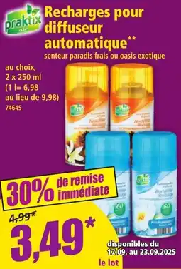 Norma Recharges pour diffuseur automatique offre