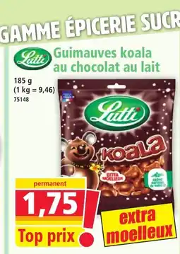 Norma Guimauves koala au chocolat au lait offre