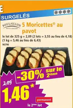 Norma 5 moricettes au pavot offre