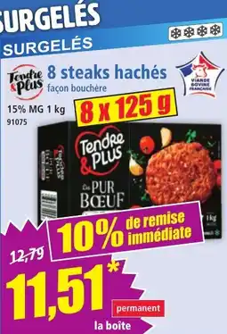 Norma 8 steaks hachés offre