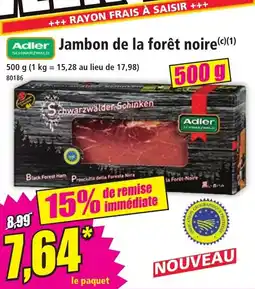 Norma Adler jambon de la forêt noire offre