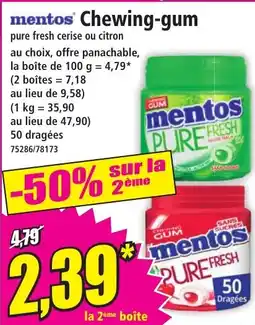 Norma Mentos chewing-gum offre