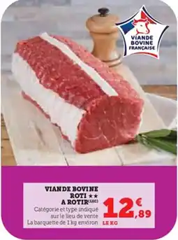 U Express Viande bovine roti a rotir offre