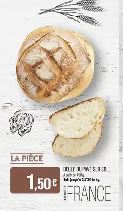 Match Boule ou pavé sur sole offre