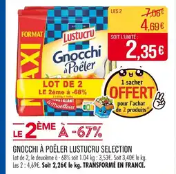 Match Lustucru Gnocchi à poêler offre