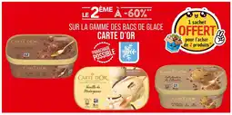 Match Carte d'Or Le 2ème -60% sur la gamme des bacs de glace Carte d'Or offre