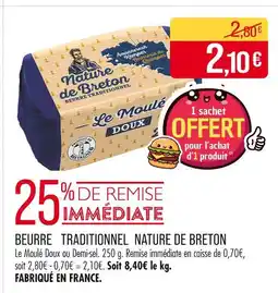 Match Nature de Breton Beurre traditionnel offre