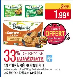Match Bonduelle Galettes à poêler offre