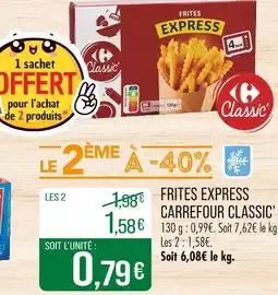 Match Carrefour Classic' Frites Express offre