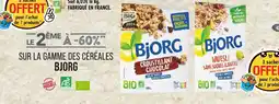 Match Bjorg Le 2ème à -60% sur la gamme des céréales Bjorg offre