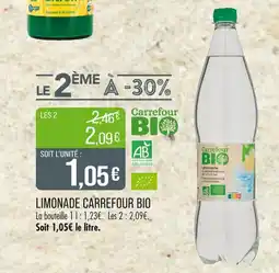 Match Carrefour Bio Limonade offre