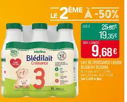 Match BLEDINA Lait de croissance liquide bledilait offre