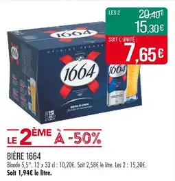 Match 1664 Bière blonde offre
