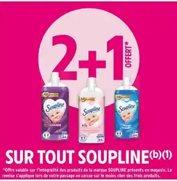 Intermarché SOUPLINE 2+1 offert sur tout soupline offre
