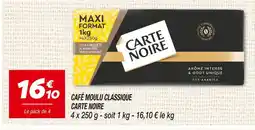 Netto Carte Noire Café Moulu Classique offre