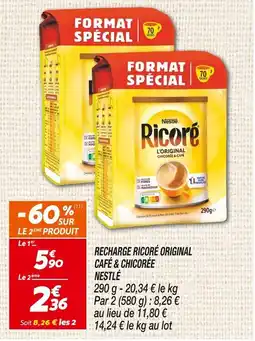 Netto Nestlé Recharge ricoré original Café & Chicorée offre