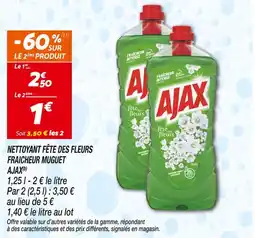 Netto Ajax Nettoyant fête des fleurs fraîcheur muguet(b) offre