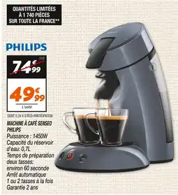 Netto PHILIPS Machine à café Senseo offre