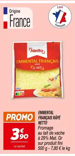 Netto Netto Emmental Français Râpé offre