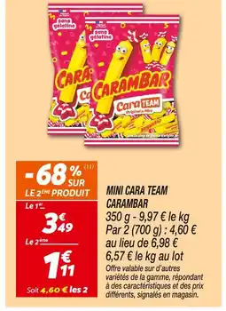 Netto Carambar Mini Cara Team offre