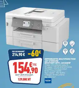 Bureau Vallée Brother Imprimante multifonction jet d’encre MFC-J4540DW offre