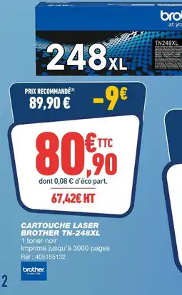 Bureau Vallée Brother Cartouche laser TN-248XL offre
