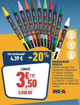 Bureau Vallée Posca Marqueur Posca offre