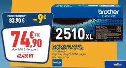 Bureau Vallée Brother Cartouche laser Brother TN-2510XL offre