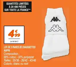 Netto Kappa Lot de 3 paires de chaussettes offre