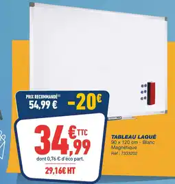 Bureau Vallée Tableau laqué offre