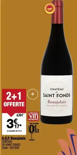 Promocash A.o.p. beaujolais offre